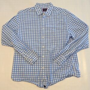 UNTUCKit Men's Blue and White Checkered Shirt